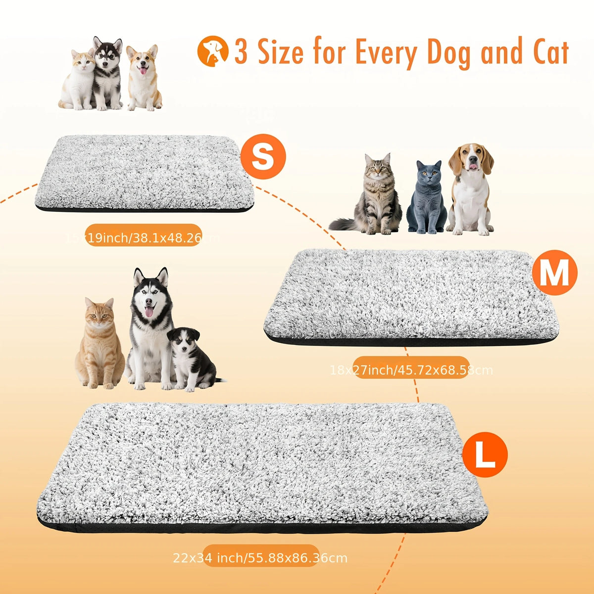 CozyPaws™ Thermal Haven – Luxury Warming Mat for Cats & Dogs