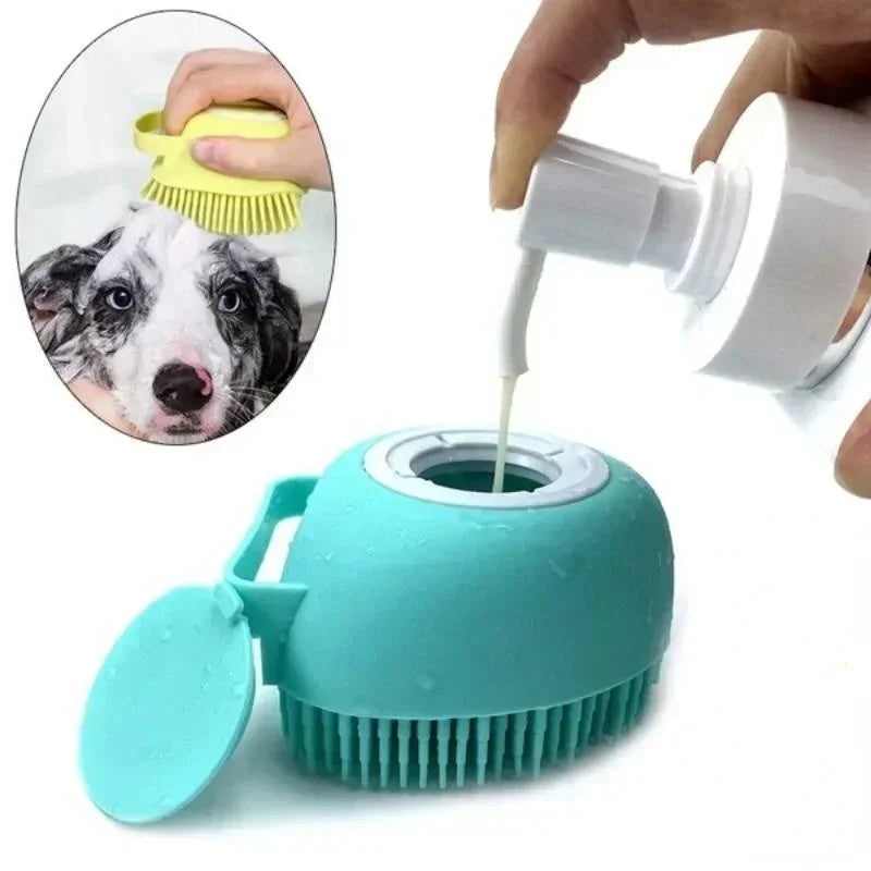 Pet Cleaning Wash Bath Massage Brush Soft Silicone Pet Accessories for Dogs Cats Tools Pet Supplies расческа для собак